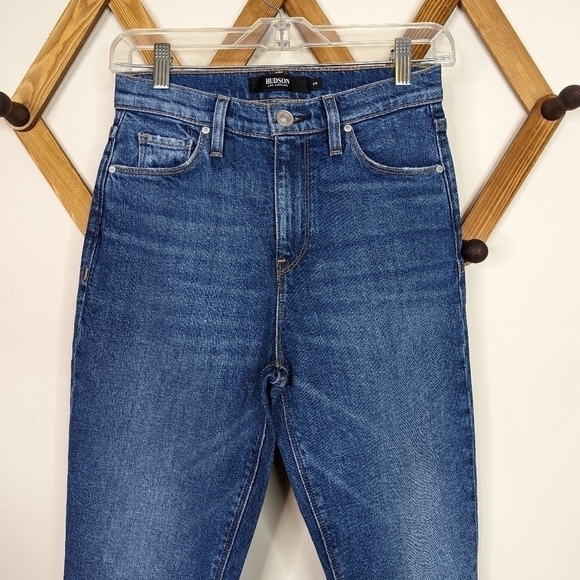 Hudson Holly Straight High Rise Cropped Straight Leg Jeans - Picture 3 of 9